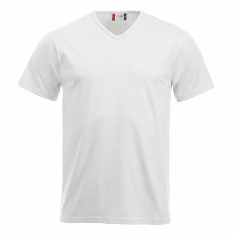 T-shirt col V basic-t v-neck "CLIQUE"